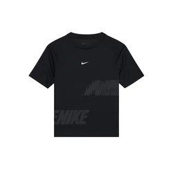 NIKE Funkcionalna majica temno siva/črna/bela