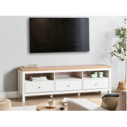 TV-omarica Berwyn 2557 Rjava, Bela, 180x58x39cm