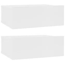 Viseći noćni ormarići 2 kom 40 x 30 x 15 cm konstruirano drvo