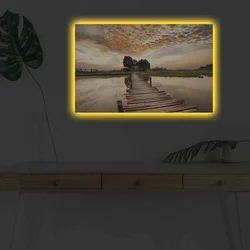 Wallity Slika sa LED osvetljenjem 4570DHDACT-087, 45x70 cm