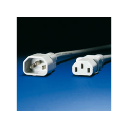 ROLINE Gadgets connection cable, grey, 3.0 m 3m C14 coupler Grey power cable