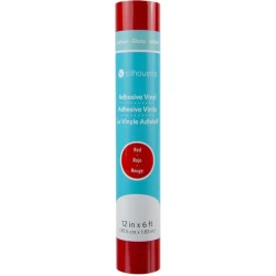 Silhouette Glossy Permanent Vinyl - 30,5 cm x 1,8 m - Red