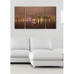 Wallity Zidni sat 3P204045CS-19, 84x45 cm, 3 dela