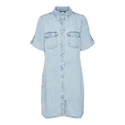 VERO MODA Dolga srajca VMJennie svetlo modra