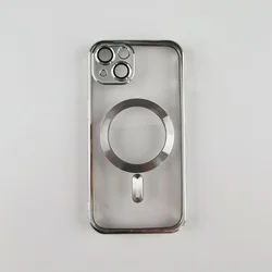 Futrola silikonska Magsafe za Iphone 13/ srebrna