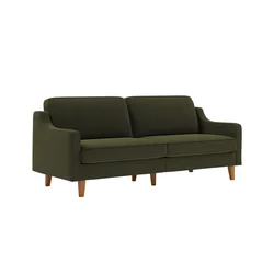 ATELIER DEL SOFA Sofa sa 3 sedišta Robin 3 Oil Green Walnut