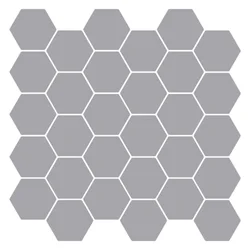 Heksagonska pločica 10 pcs Siva 30 x 30 cm Poliuretan i PET