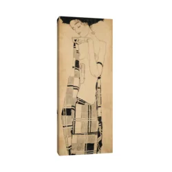 Canvas Slika na platnu Standing Girl, Egon Schiele, Bez rama, 20 x 50 cm
