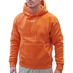 Jack & Jones dukserica JJCORE Club sa kapuljačom za muškarce, narandžasta
