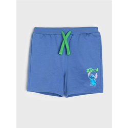 Sinsay - Kratke pantalone Stitch - steel blue