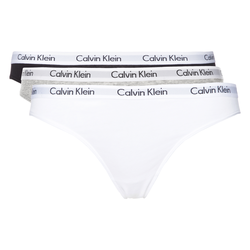 Calvin Klein 3-pack Hlačke D1623E Črna Bela Siva