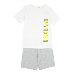 Calvin Klein Underwear Pižama, siva, bela
