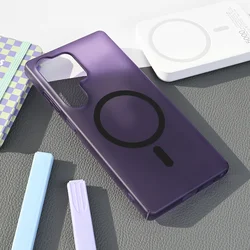Maska za telefon Magsafe Matte PC za Samsung S938B Galaxy S25 Ultra, Ljubičasta