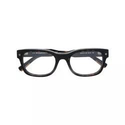 Ermenegildo Zegna - tortoiseshell-effect square glasses - men - Brown