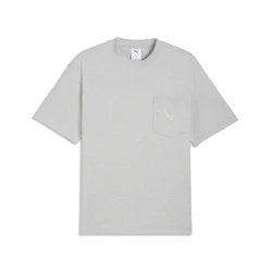 PUMA Select Essentials Pocket Tee Men, Puma, Light Gray Heather, XL