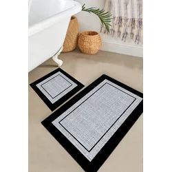 Lessentiel Maison Set prostirki za kupatilo Regona, 2 Komada, Siva