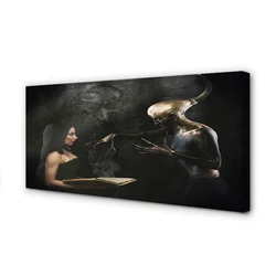 tulup.si Slika na platnu Ženska temačne številka 125x50 cm