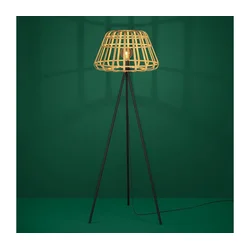 Eglo 390155 - Podna lampa MONTEZUELO 1xE27/40W/230V bambus