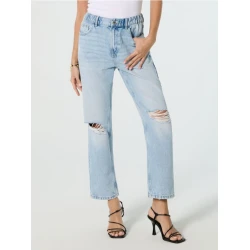 Sinsay - Mom fit farmerke s poderotinama - plava
