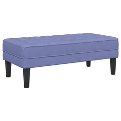 klupa s jastukom Traper plava 113 x 57 x 39 cm tkanina