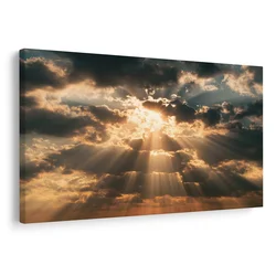 Slika sončni žarki med oblaki - 30x20