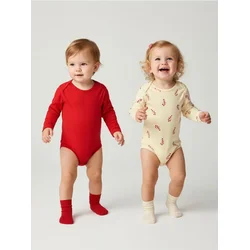 Sinsay - Pamučni bodi 2 pack - krem
