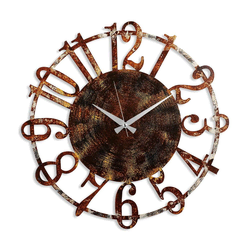 WALLXPERT Dekorativni metalni zidni sat Metal Wall Clock 15 2