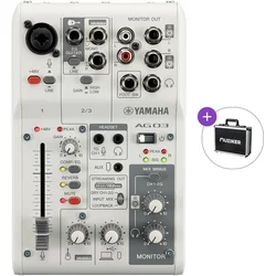 Yamaha AG03 MK2 WH Basic SET Analogna mešalna miza
