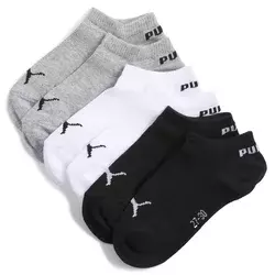 PUMA Sneaker Socks Youth (3-pack), Age, Grey/White/Black, 27-30