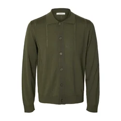 SELECTED Pletena jopa SLMTRAY temno zelena