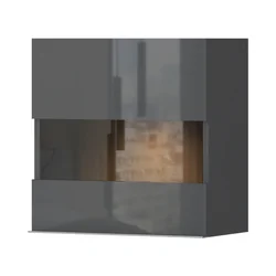 JELA VISEĆA KOMODA VK55-1KS/ON - kolekcija Onyx - Antracit HG lak/Antracit HG Lak - front - 55x56x29 cm