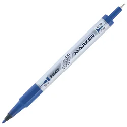 Marker za cd/dvd permanentni obostrani 0,4-0,7mm twin marker pilot sca-tmcd-l plavi
