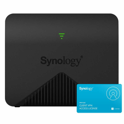Mrežni usmjerivač Synology MR2200ac uključujući licencu Synology VPN Plus [2200 Mbit / s WLAN AC 1x Gigabit LAN simultani triband MU-MIMO]