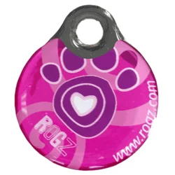 Rogz ID privezak za pse Pink Paw - S