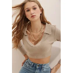 Trend Alacati Stili Ženska bluza Alc-X7322, Bež