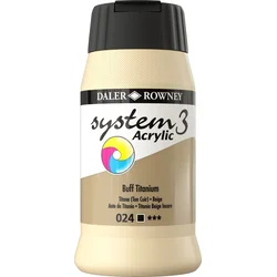 Daler Rowney System3 Akrilna barva Buff Titanium 500 ml 1 kos