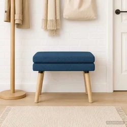 Dvojna klop Modra 60 x 40 x 46 cm Blago
