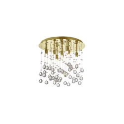 Ideal Lux-LED kristalno stropno svetlo MOONLIGHT 8xG9/3W/230V prečnik 40 cm zlatno
