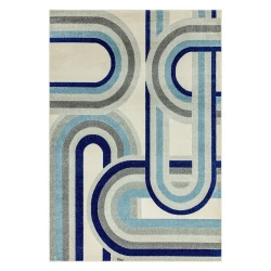 Prašno modra preproga 200x290 cm Nova Retro Blue – Asiatic Carpets