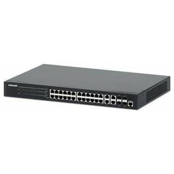 Intellinet 24-Port Gb Eth PoE+ Web 4Gb Combo