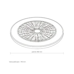 LED plafonjera sa ventilatorom
