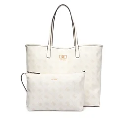 Guess Ročna torba Emelie Logo HWGP99 28240 Kremna