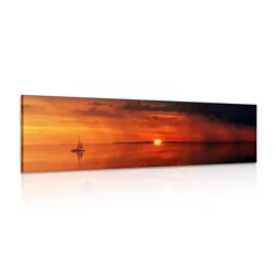 Slika samotna ladja - 120x40