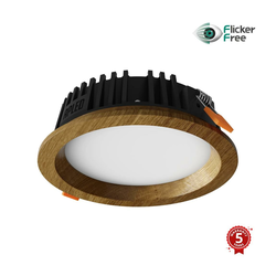 APLED - LED ugradna RONDO WOODLINE LED/6W/230V 3000K prečnik 15 cm masivni hrast