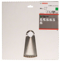 BOSCH List kružne testere Optiline Wood 2608640437, 254 x 30 x 2,5 mm, 80