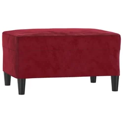 Vidaxl Stolček za noge vinsko rdeč 70x55x41 cm žamet