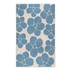 Modra pralna preproga 60x100 cm Blue Meadow – Mila Home