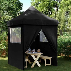 Šator za zabave 200 x 200 x 306 cm Crna Oxford tkanina