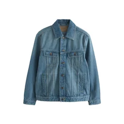 Next Prehodna jakna moder denim