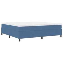 Vidaxl Platforma postelja Modra 200 x 200 cm Žametna tkanina
